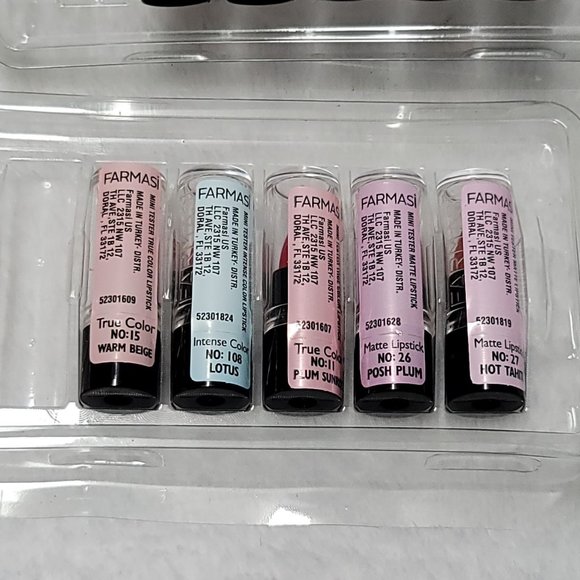 Farmasi Lip & Cheek Tint Cherry Bomb & 10 lipstick Samples - Picture 5 of 8